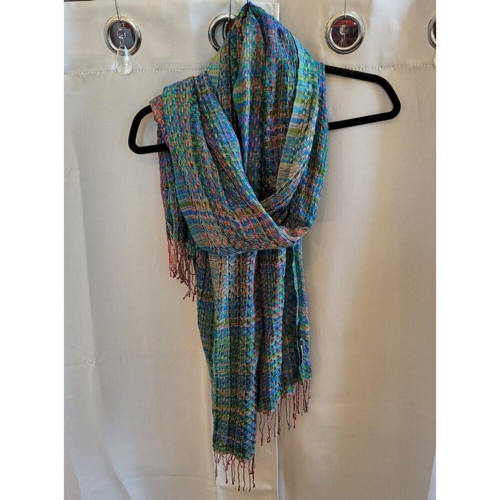AHUJASONS Scarf Soft Wool Modal Colorful Woven Lightweight Made in India 16470x